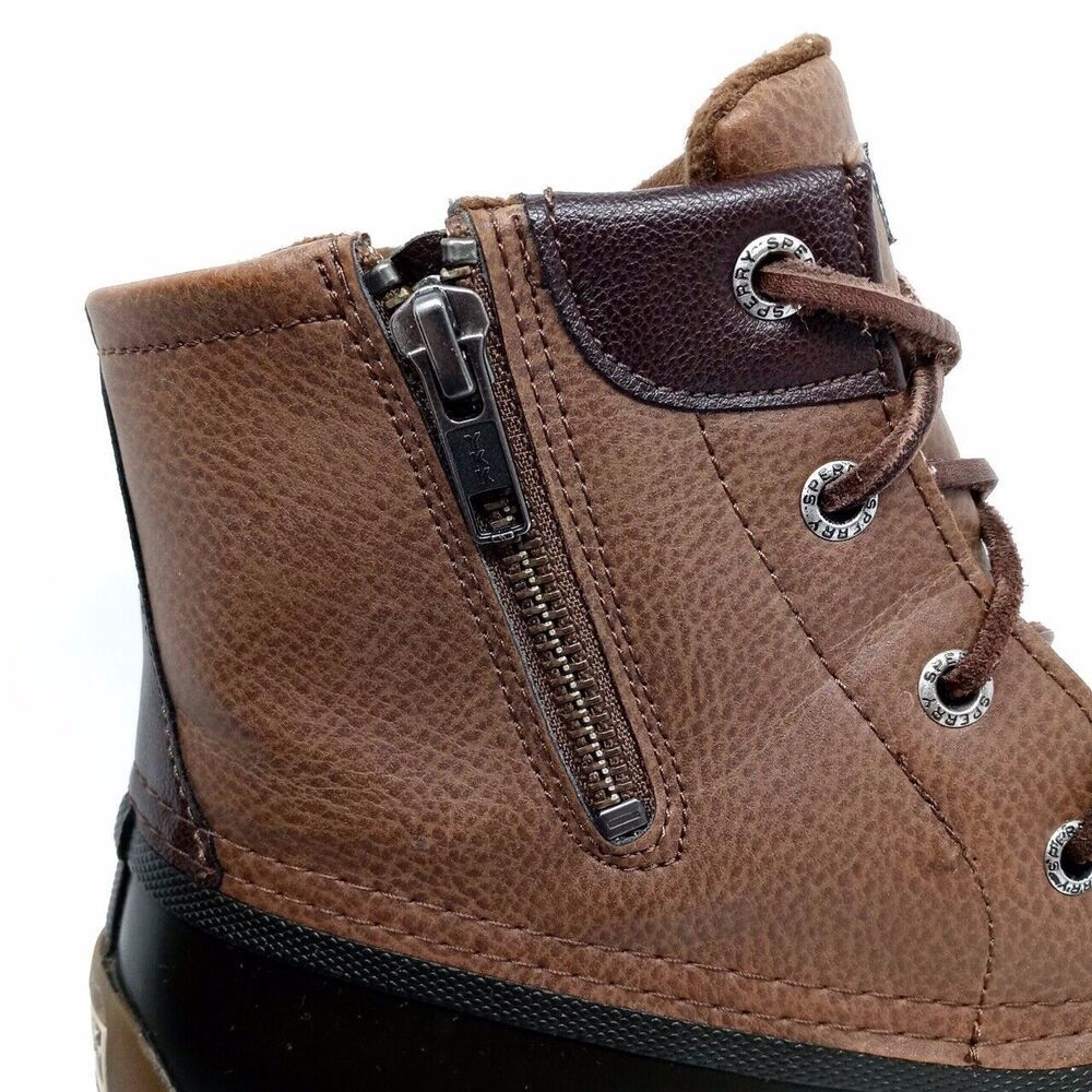 Sperry Brown Black Waterproof Syren Duck Rain Boots (STS80524) - Womens Size 7 - Picture 3 of 9